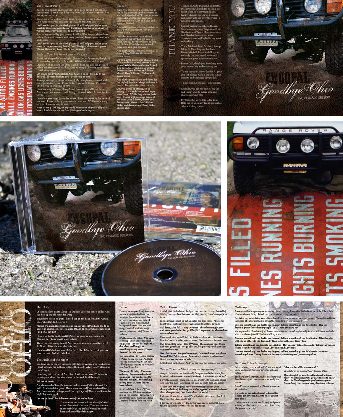 PW Gopal: Goodbye Ohio CD Packaging Design